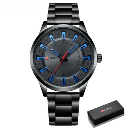 New Fashion Simple Style Men Watches Quartz Wristwatches Stainless Steel Band