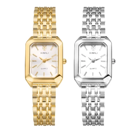 Women's Fashion Square Dial Watch  Luxury Simple Dress Quartz Wristwatch