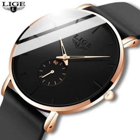Fashion Mens Watches Luxury Sport Waterproof Simple Ultra-Thin Watches Quartz