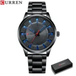 Fashion Simple Style Men Watches Quartz Wristwatches Stainless Steel Band