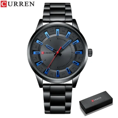 Fashion Simple Style Men Watches Quartz Wristwatches Stainless Steel Band